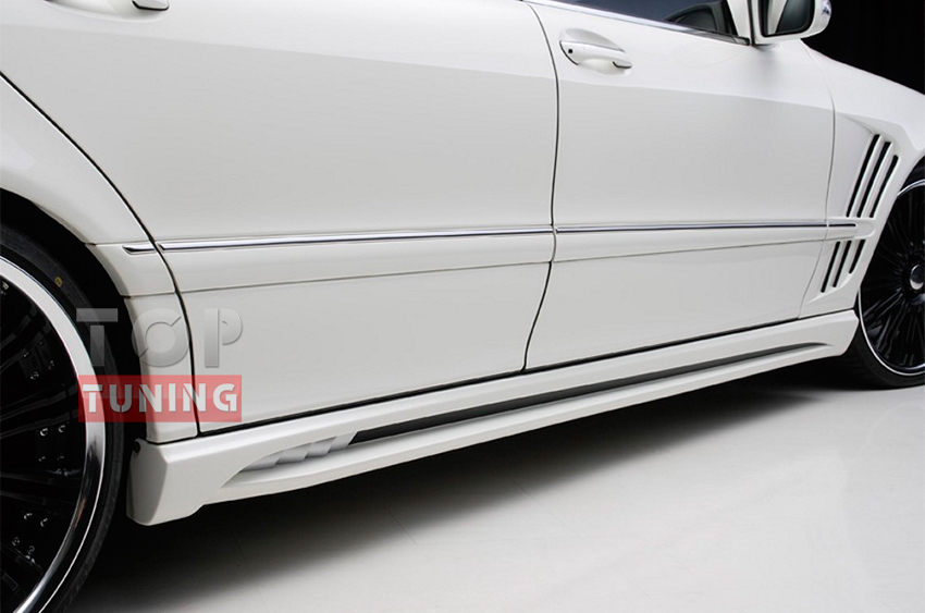 Крылья передние c жабрами WALD Black Bison на Mercedes S-Class W220
